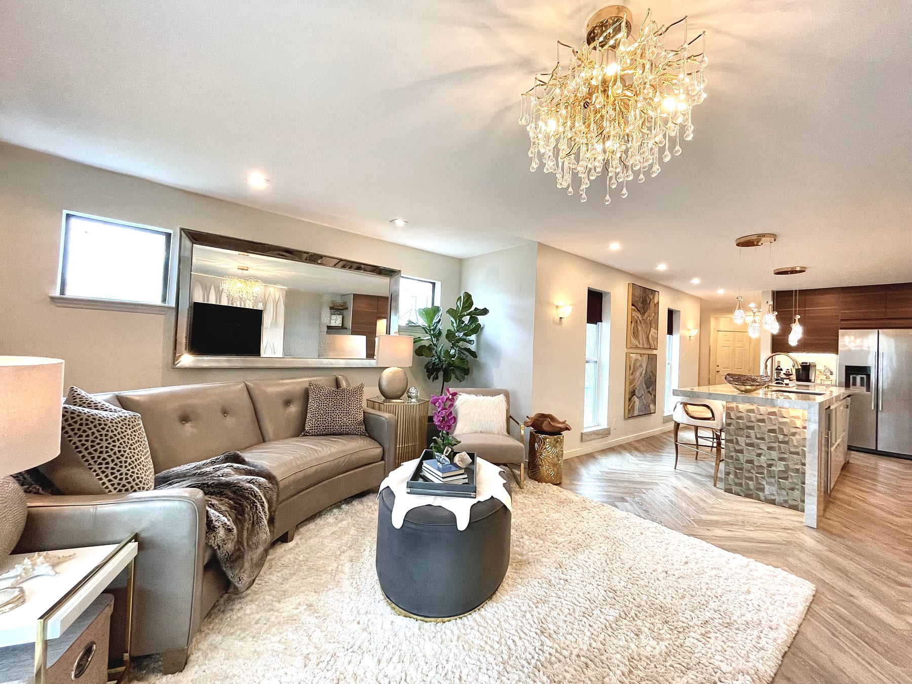 Luxury condominium remodel by Modern Luxe Interior Design